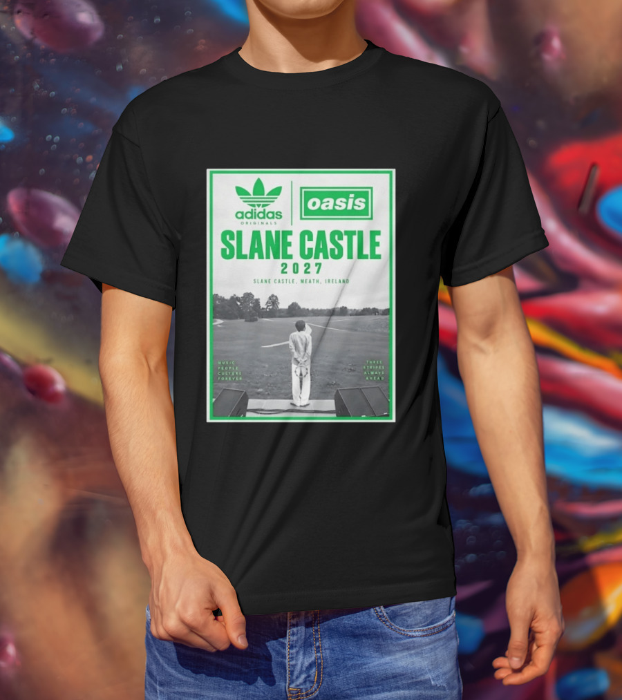 Adidas Originals Oasis Slane Castle 2027 Ireland Music People Culture Forever T-Shirt