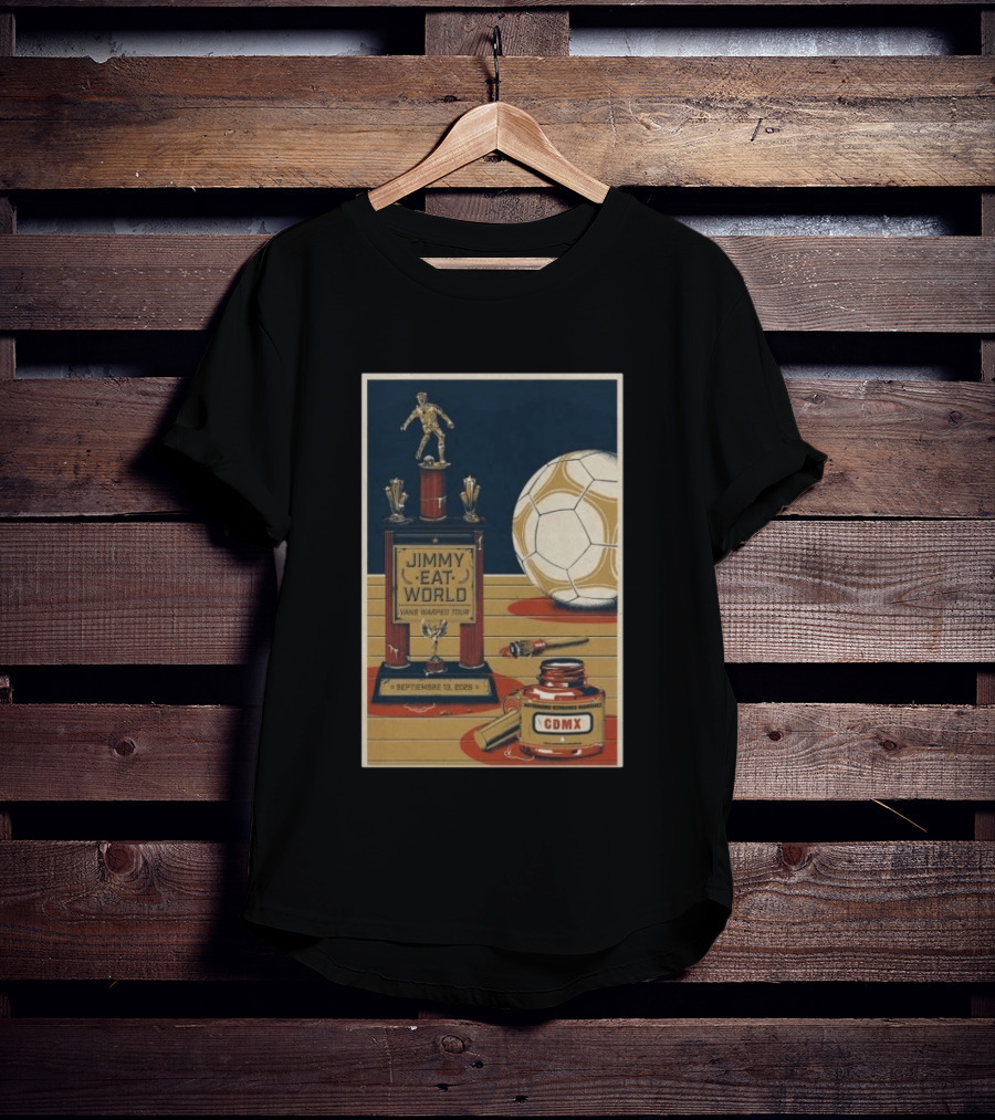 Jimmy Eat World Vans Warped Tour Mexico City September 13 2026 Autódromo Hermanos Rodríguez CDMX Soccer Trophy T-Shirt