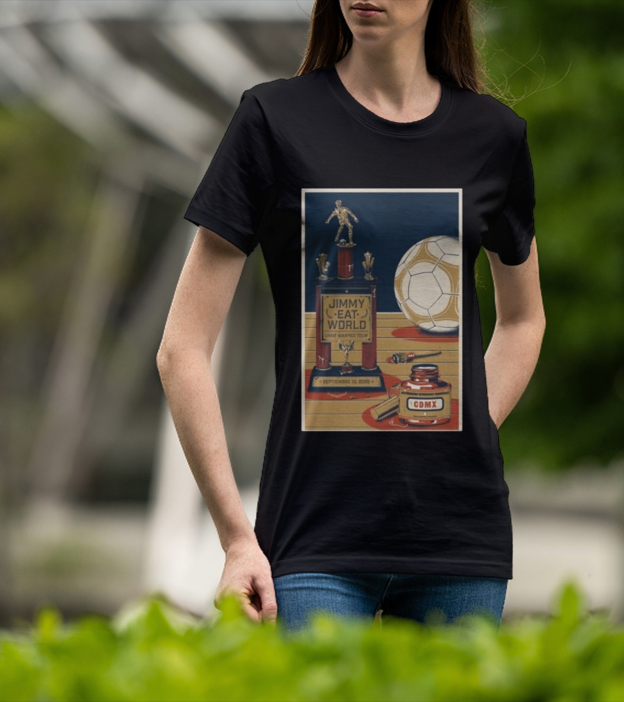 Jimmy Eat World Vans Warped Tour Mexico City September 13 2026 Autódromo Hermanos Rodríguez CDMX Soccer Trophy T-Shirt