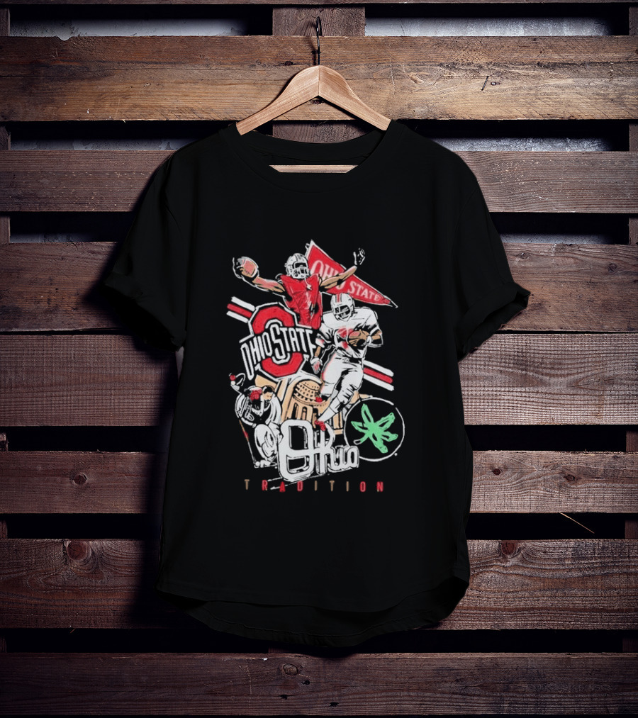 Ohio State Buckeyes Tradition Football NCAA Team Spirit Vintage Players T-Shirt