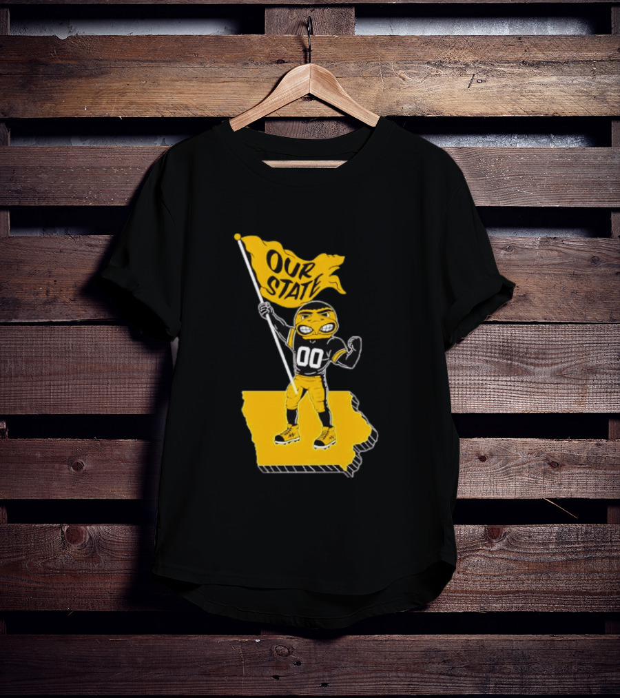 Our State Flag Iowa Beat Iowa State Sports Mascot Victory T-Shirt