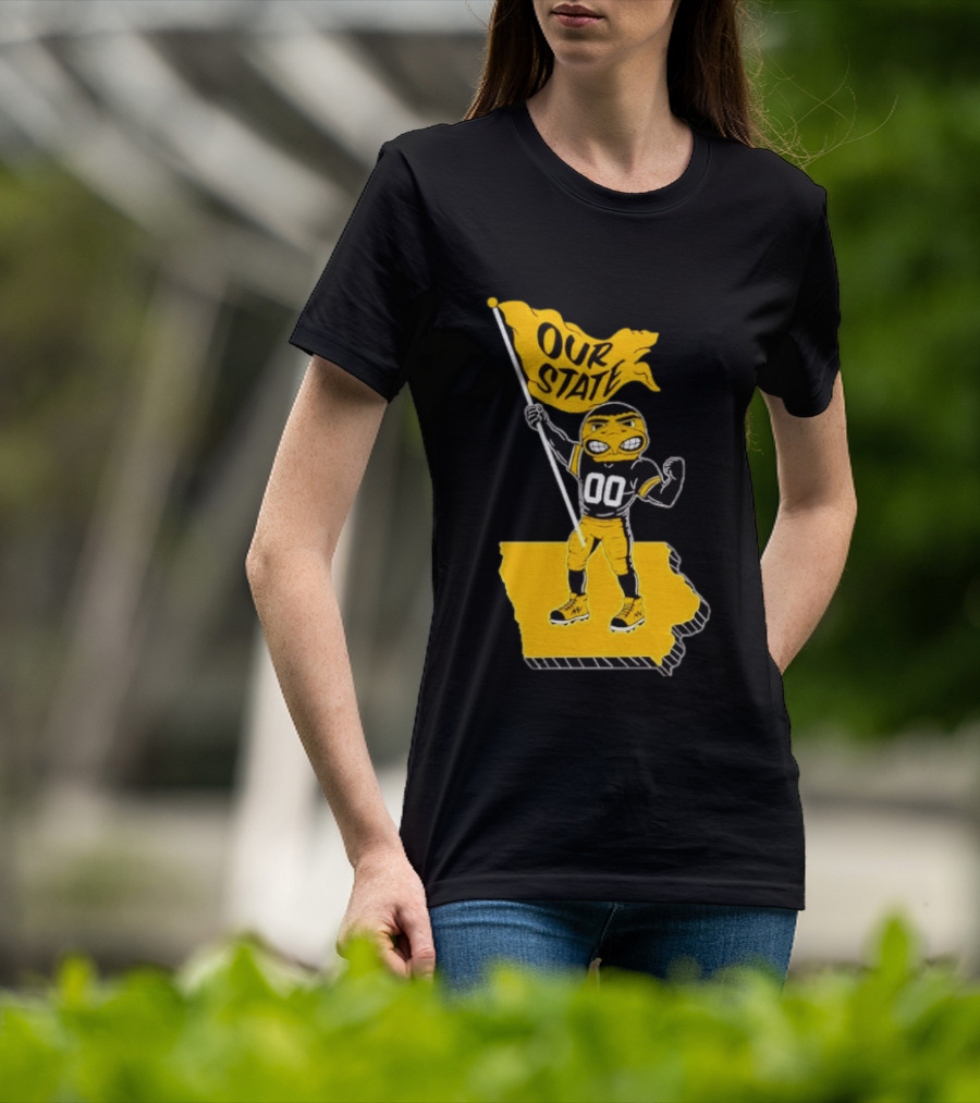 Our State Flag Iowa Beat Iowa State Sports Mascot Victory T-Shirt