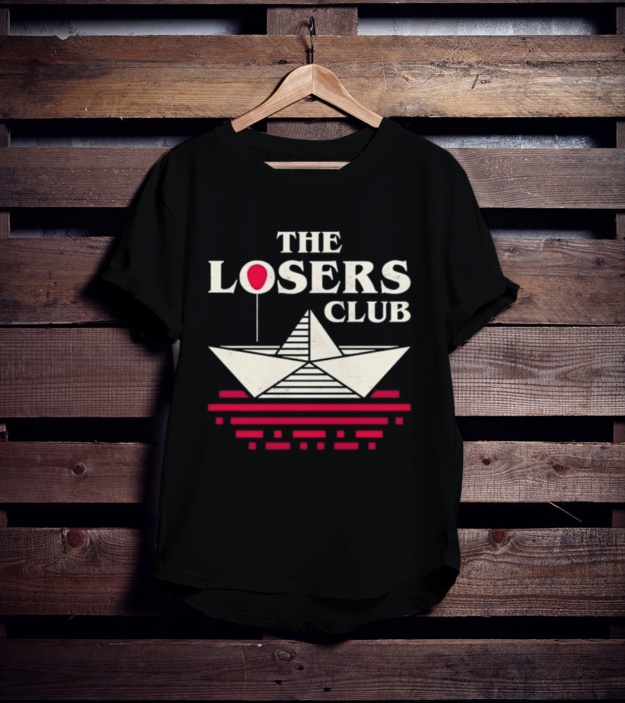 The Losers Club Paper Boat Red Balloon Stephen King IT T-Shirt