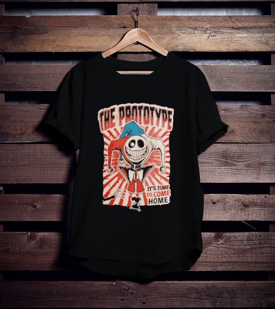 The Prototype It's Time To Come Home Jester Skull Red Blue Suit T-Shirt