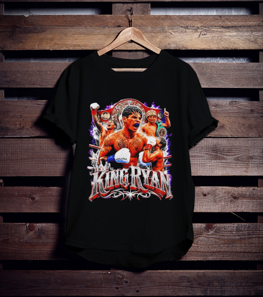 King Ryan Boxing Champion Fight Night Victory Celebration T-Shirt