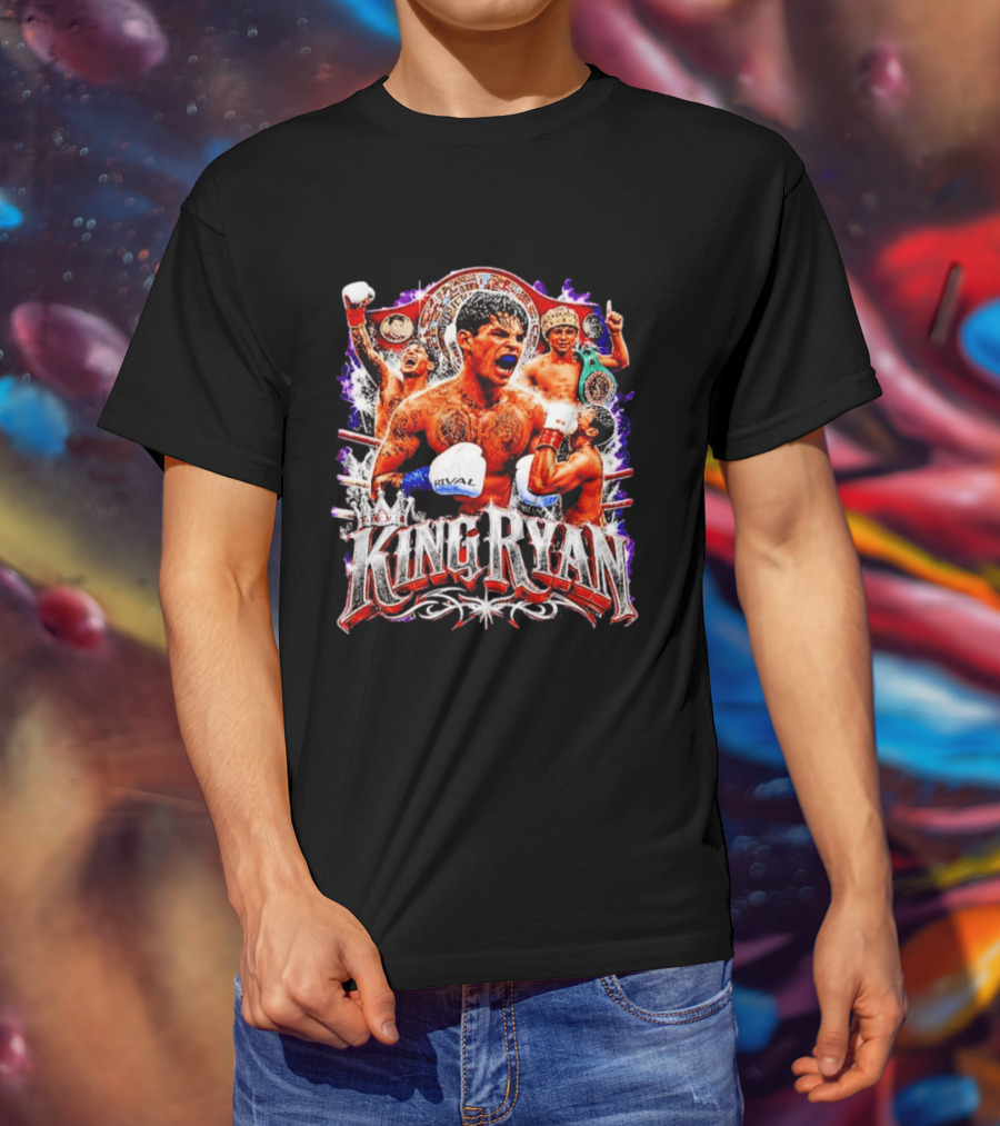 King Ryan Boxing Champion Fight Night Victory Celebration T-Shirt