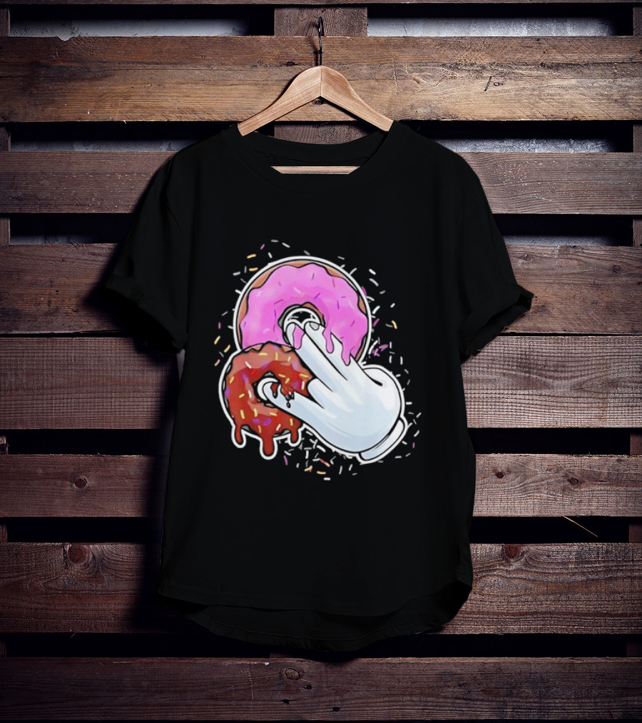 Two In The Pink One In The Stink Donut Gesture Sprinkles T-Shirt