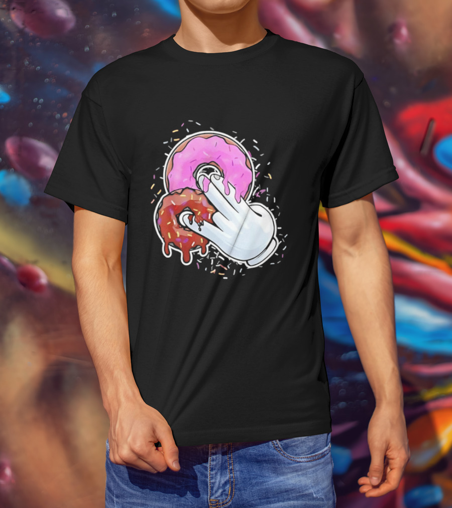 Two In The Pink One In The Stink Donut Gesture Sprinkles T-Shirt