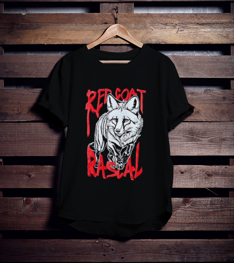 Red Coat Rascal Distressed Running Fox T-Shirt