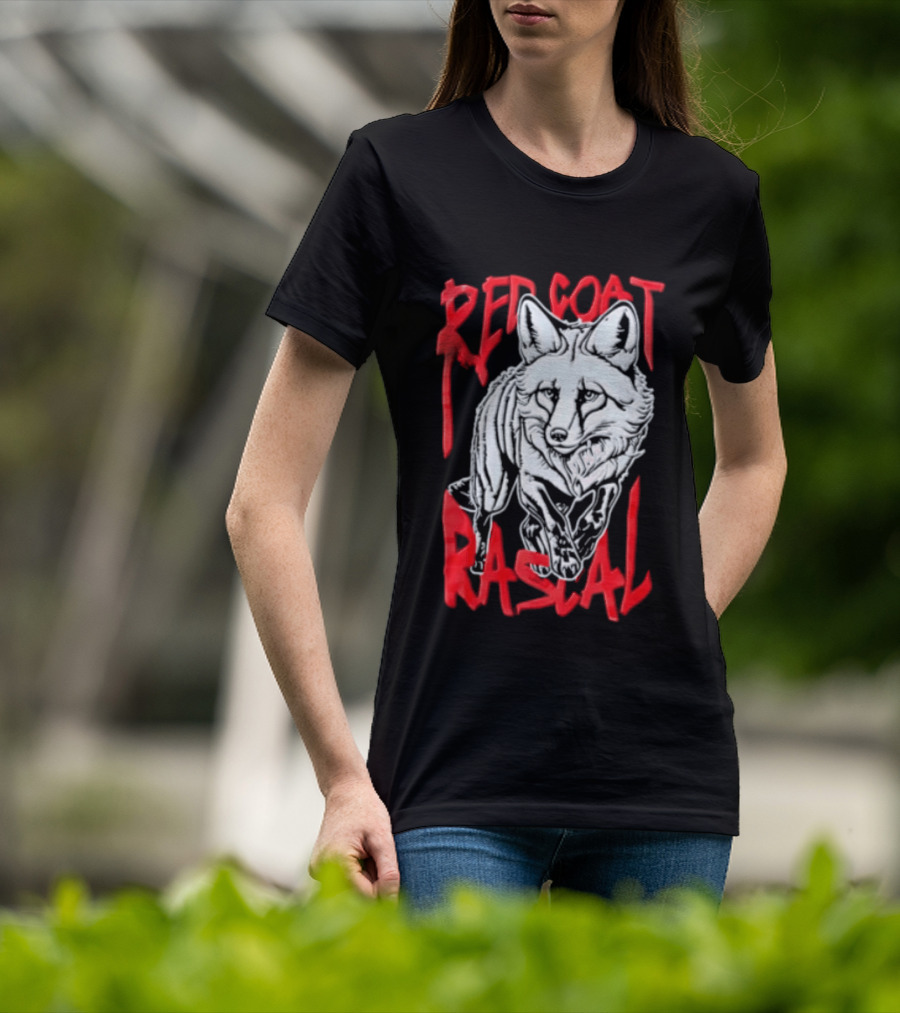 Red Coat Rascal Distressed Running Fox T-Shirt