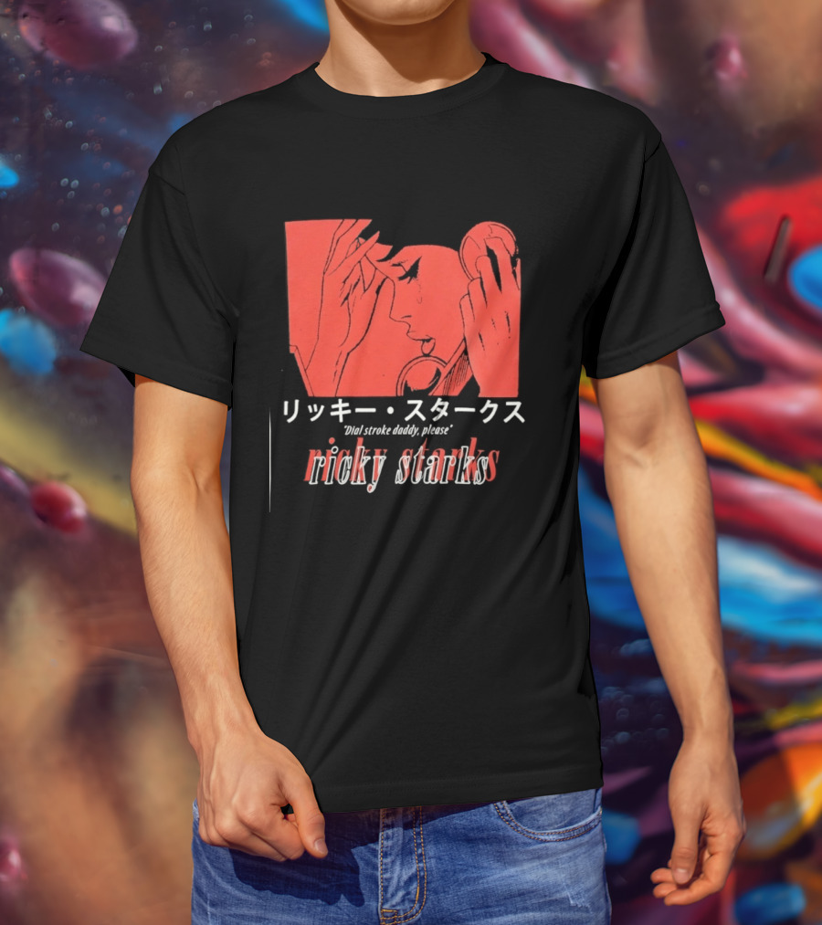 Ricky Starks Please Dial Stroke Daddy Japanese Style AEW T-Shirt