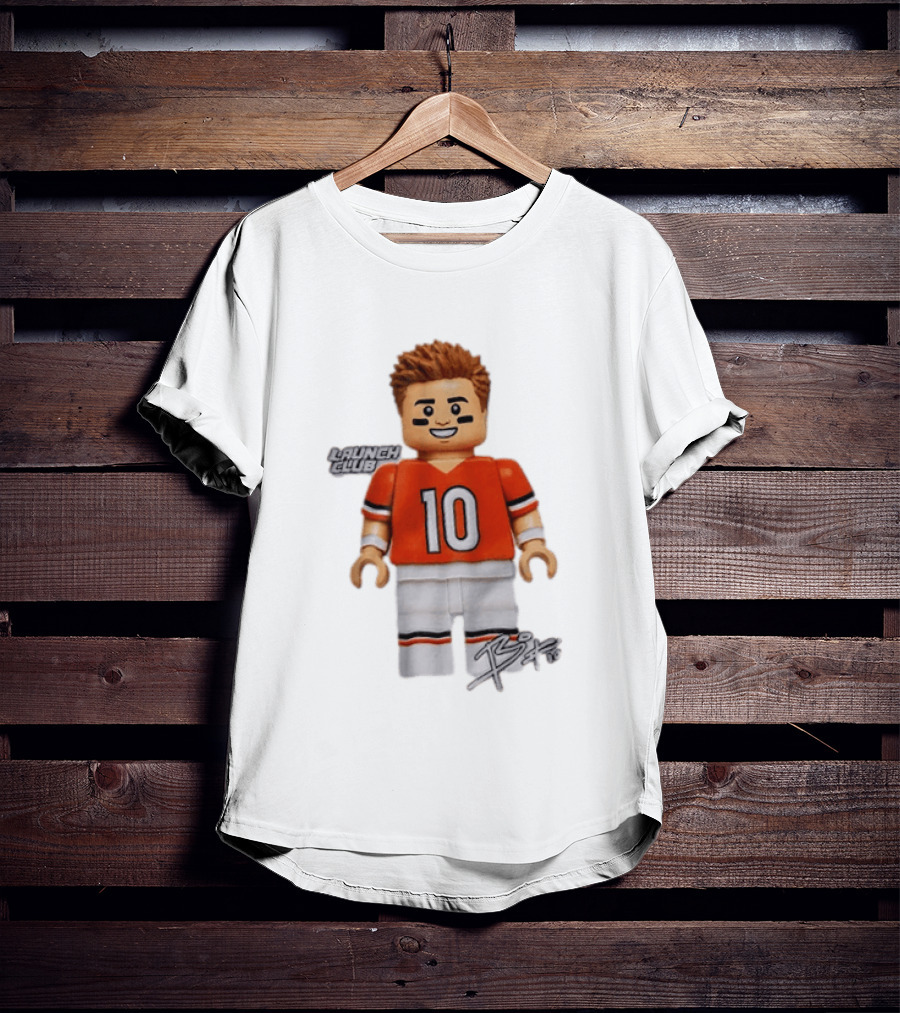 Denver Broncos Quarterback Bo Nix Launch Club 10 T-Shirt