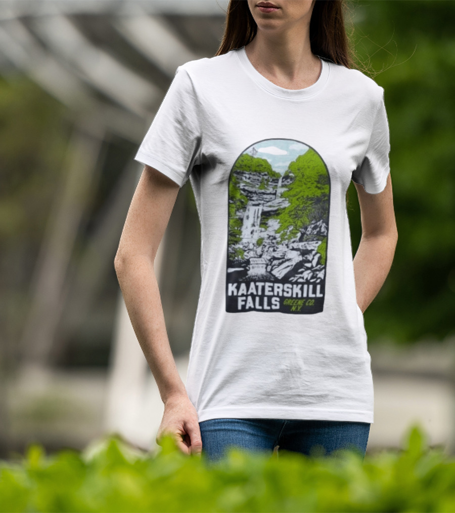 Kaaterskill Falls Greene Co NY Scenic Nature Waterfall Landscape T-Shirt