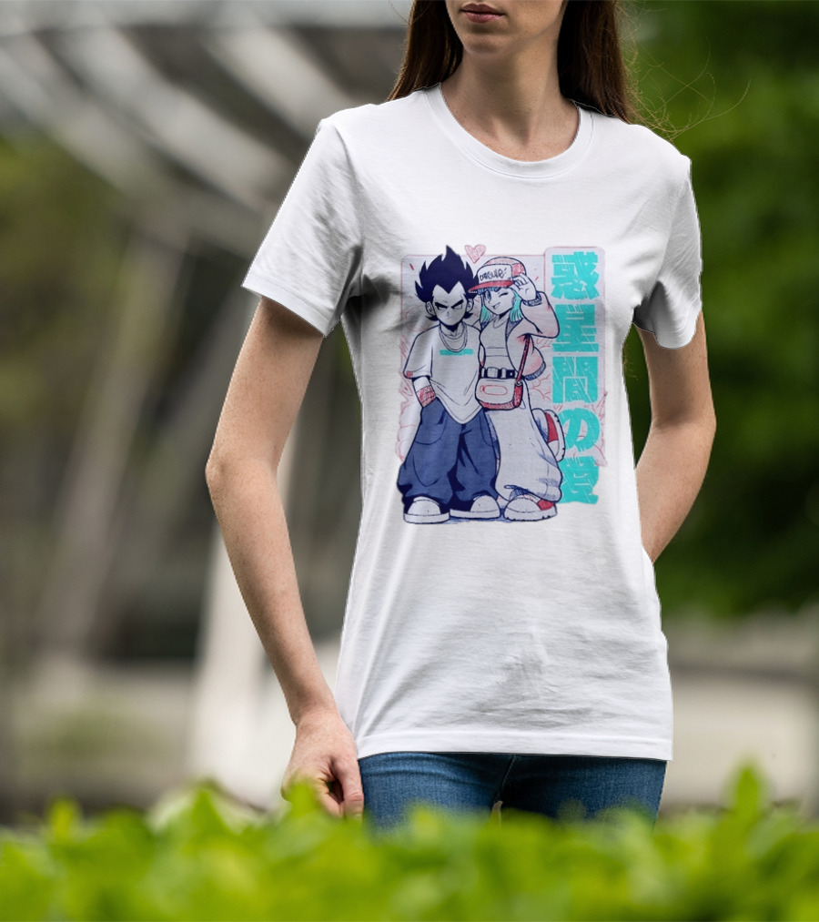 Vegeta Bulma Capsule Corp Love Dragon Ball Z Kanji T-Shirt