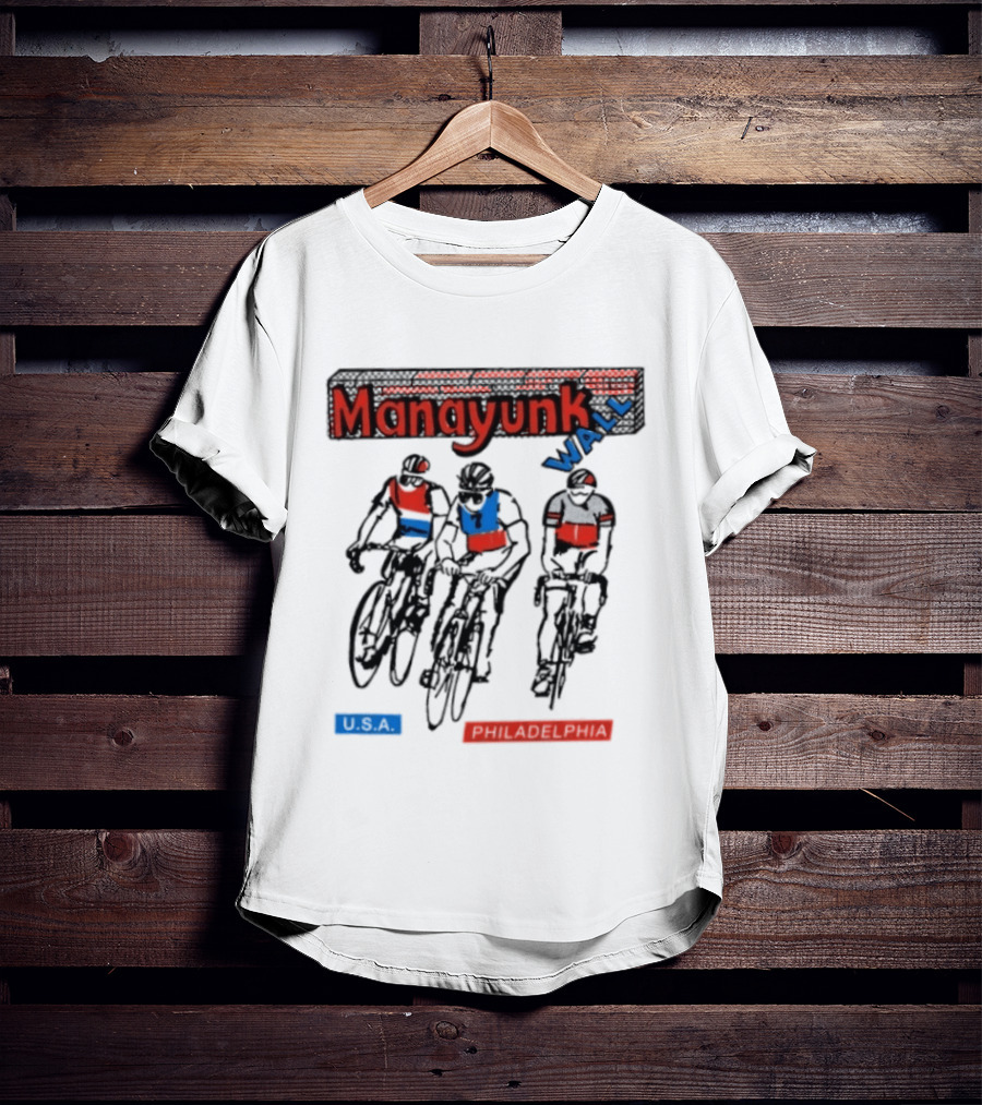 Manayunk Wall Classic USA Philadelphia Cycling Event T-Shirt