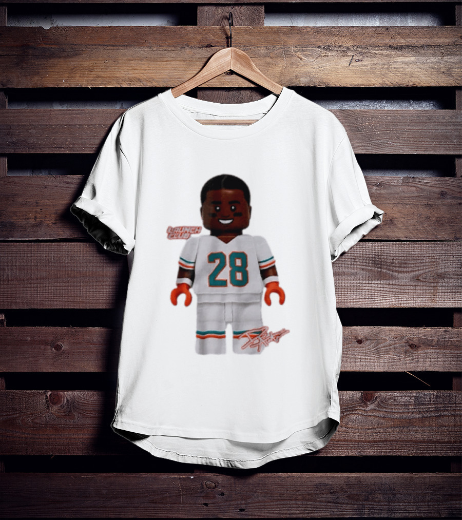 Miami Dolphins De'Von Achane 28 Launch Code Lego T-Shirt