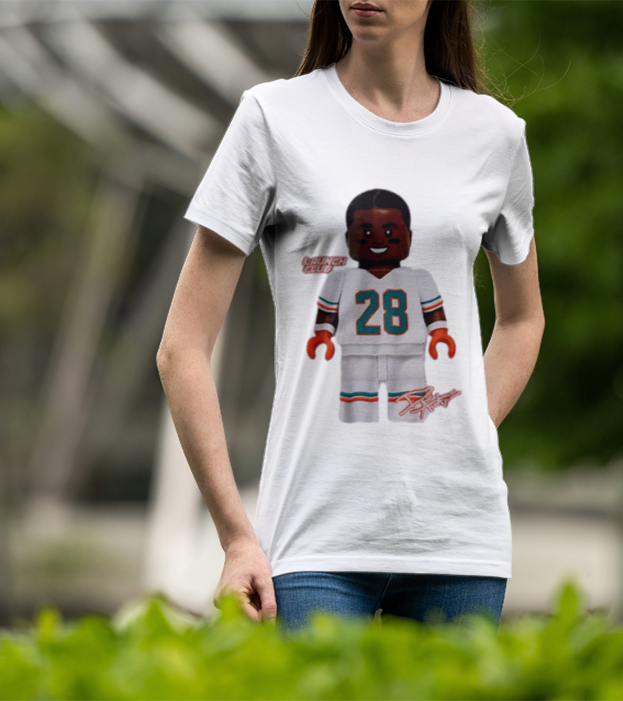 Miami Dolphins De'Von Achane 28 Launch Code Lego T-Shirt