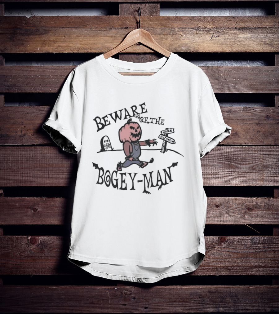 Beware Of The Bogey Man Halloween Pumpkin T-Shirt