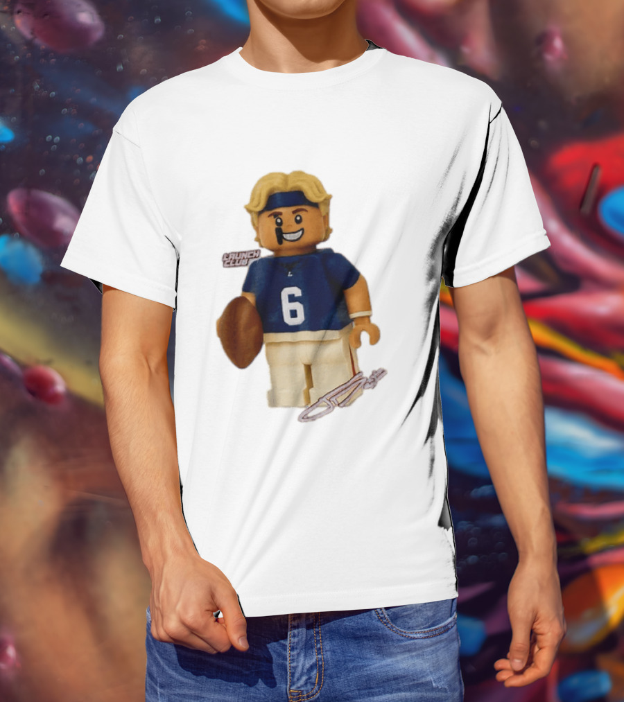 New York Giants Quarterback Jaxson Dart Lego Launch Club 6 Football Cartoon T-Shirt