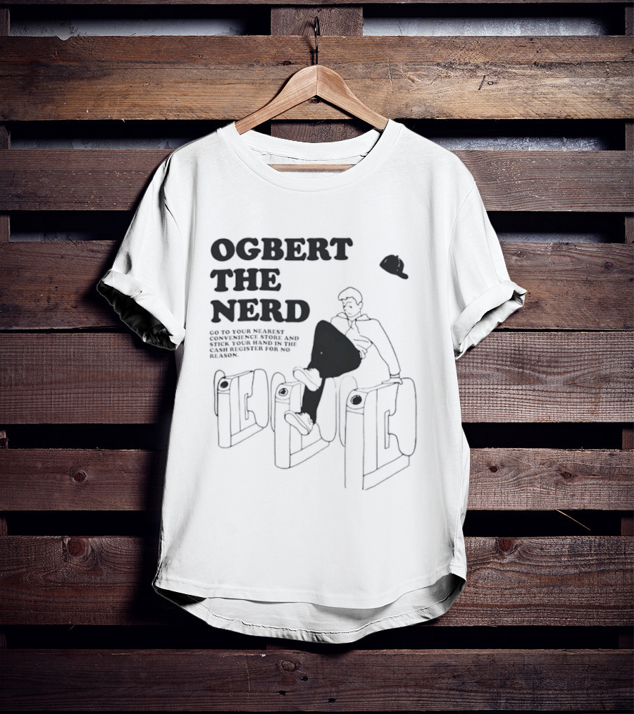 Ogbert The Nerd Convenience Store Cash Register Mischief T-Shirt