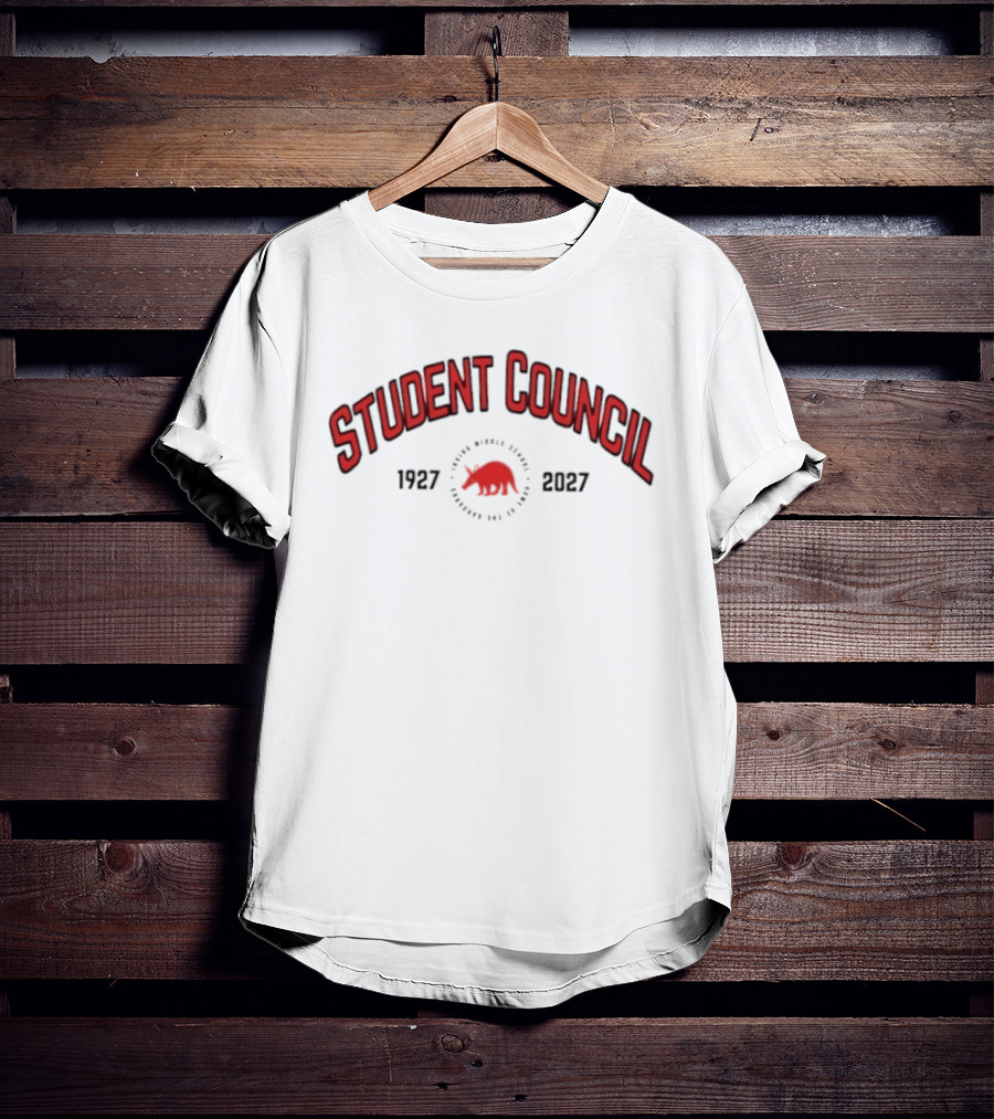 Irving Aardvark Student Council Centennial 1927 2027 T-Shirt