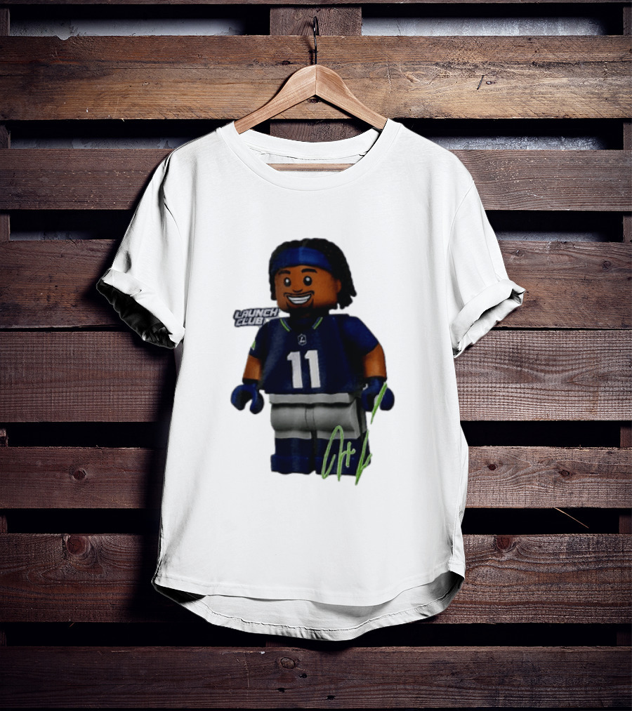 Seattle Seahawks Jaxon Smith Njigba Number 11 Launch Club Edition T-Shirt