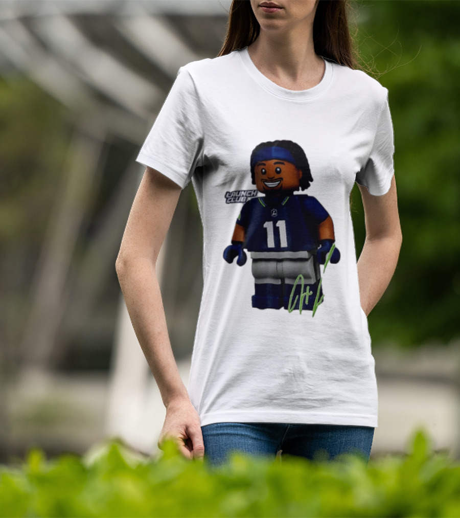 Seattle Seahawks Jaxon Smith Njigba Number 11 Launch Club Edition T-Shirt