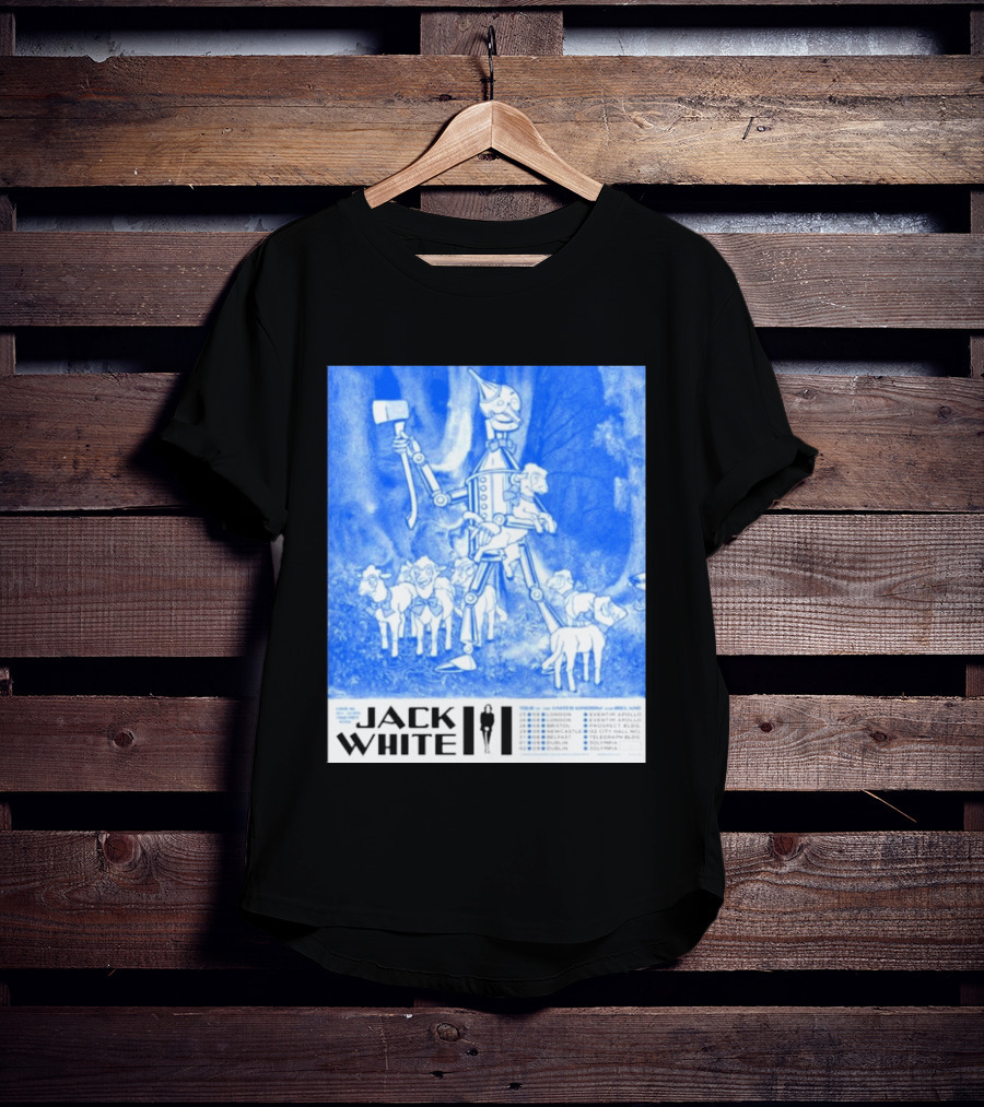Jack White United Kingdom And Ireland 2026 Tour Tin Man With Sheep T-Shirt
