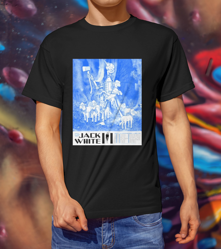 Jack White United Kingdom And Ireland 2026 Tour Tin Man With Sheep T-Shirt