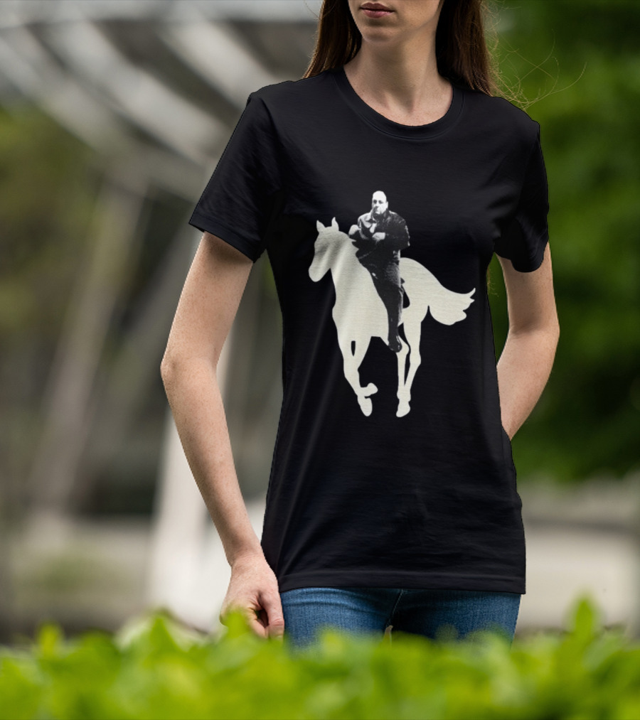 James Gandolfini The Sopranos Horse Riding T-Shirt