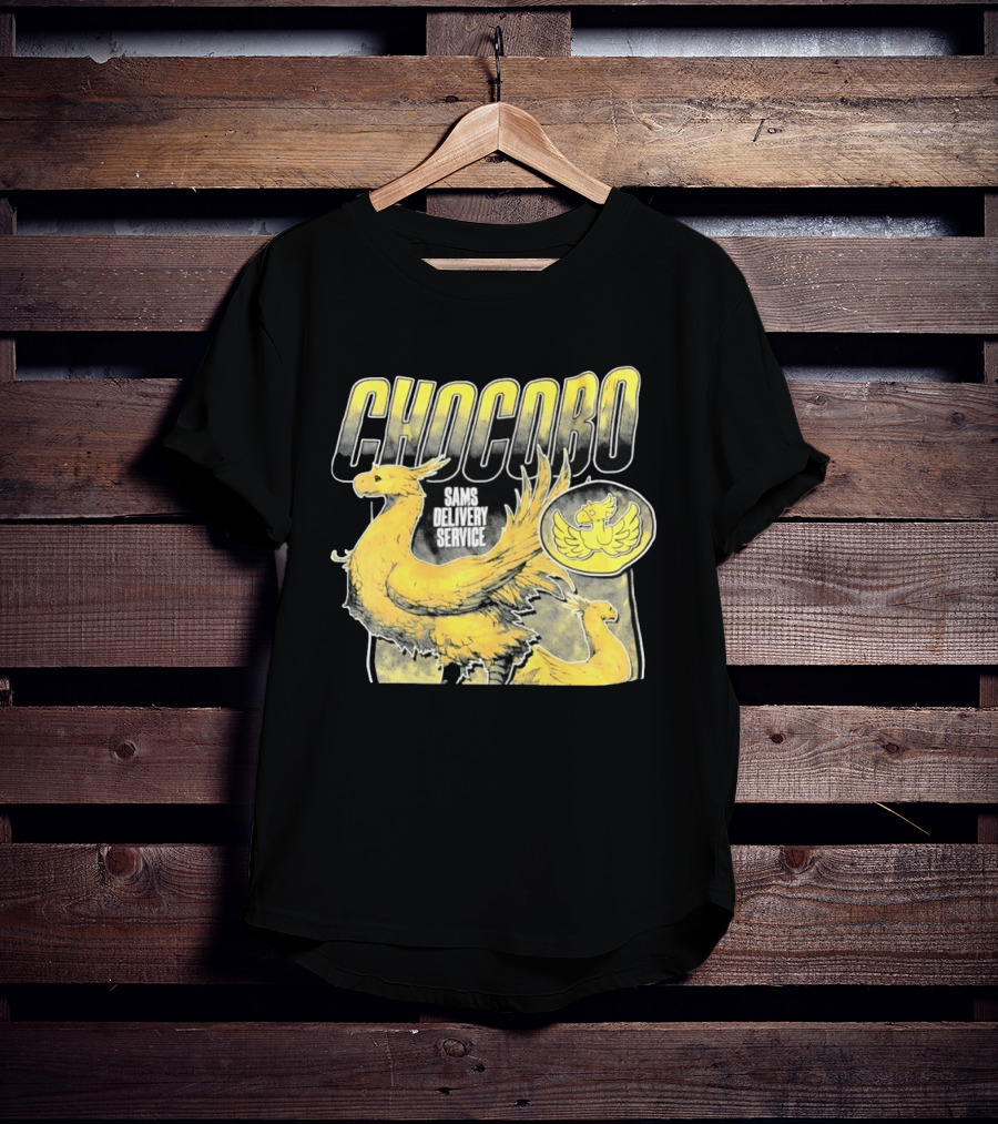 Chocobo Sams Delivery Service Final Fantasy Yellow Bird T-Shirt