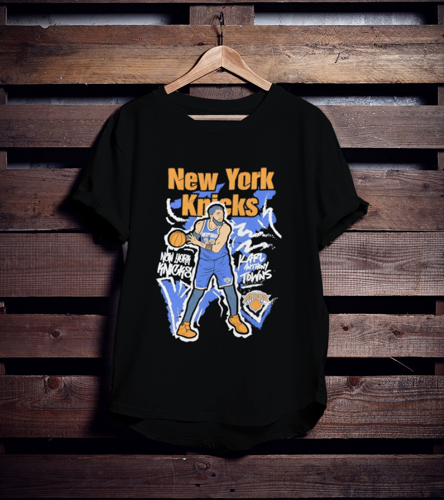 New York Knicks NBA Karl Anthony Towns Basketball T-Shirt