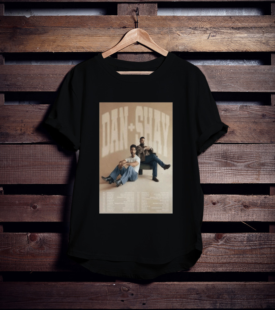 Dan + Shay 2026 Tour Dates Featuring North America Locations T-Shirt