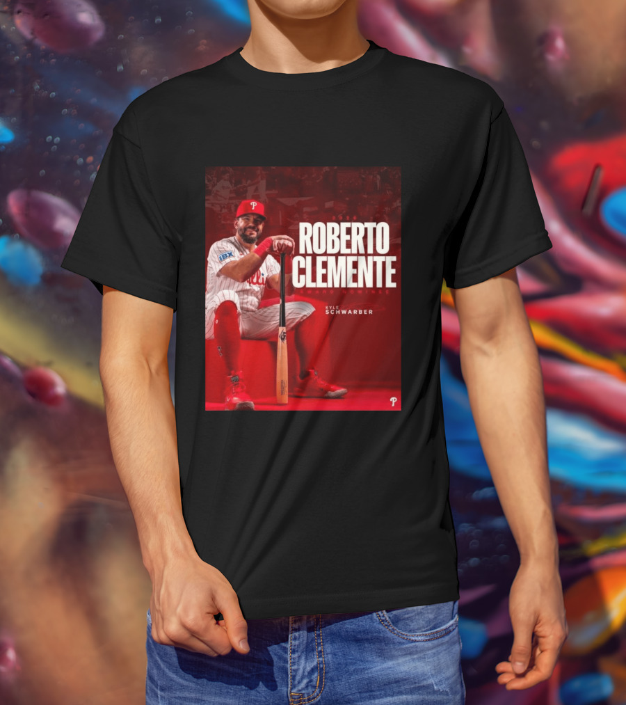 2026 Kyle Schwarber Roberto Clemente Award Nominee Phillies Baseball Recognition T-Shirt