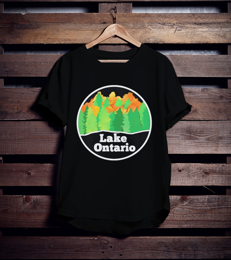 Lake Ontario Colorful Forest Landscape Nature Outdoors T-Shirt