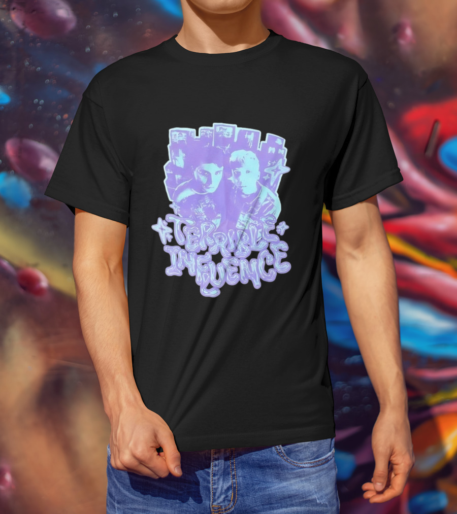 Terrible Influence Gerard Way Frank Iero Graphic Duo Purple T-Shirt