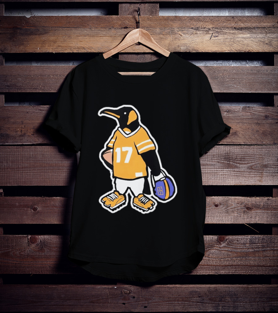 DNVR Number 17 Penguin In Denver Football Gear T-Shirt