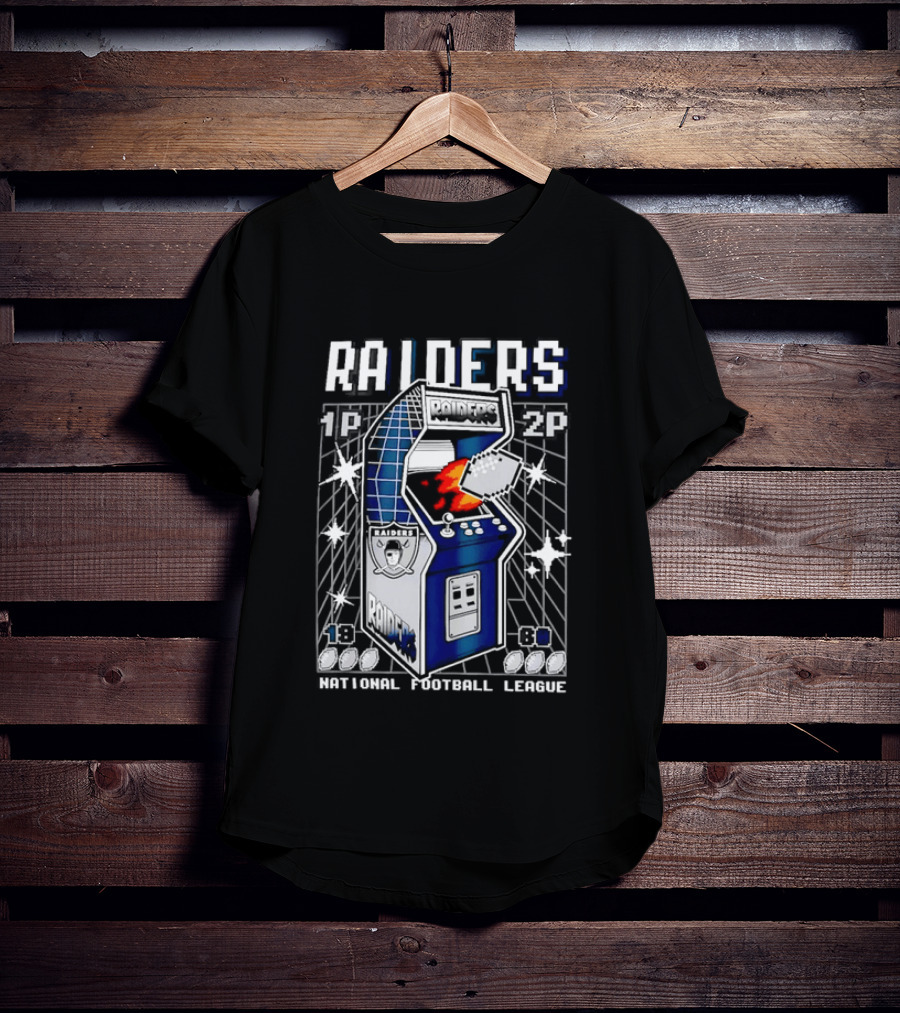 Las Vegas Raiders Arcade Machine NFL T-Shirt