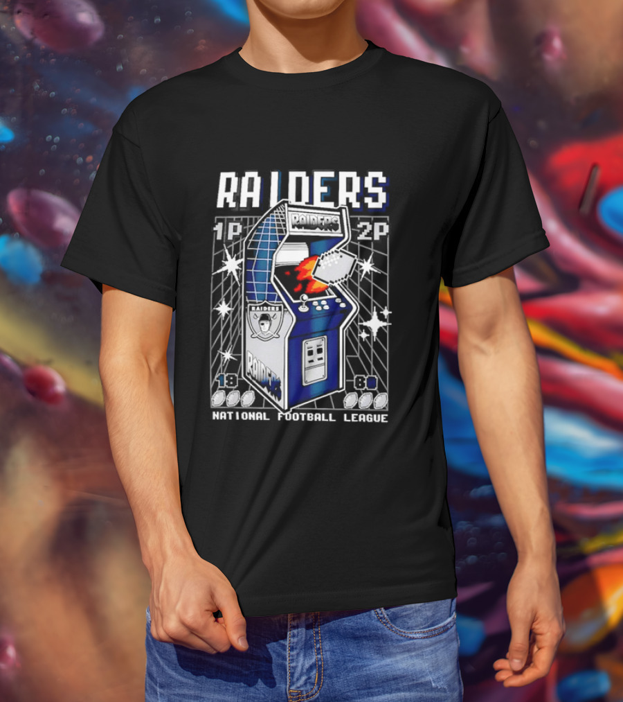 Las Vegas Raiders Arcade Machine NFL T-Shirt