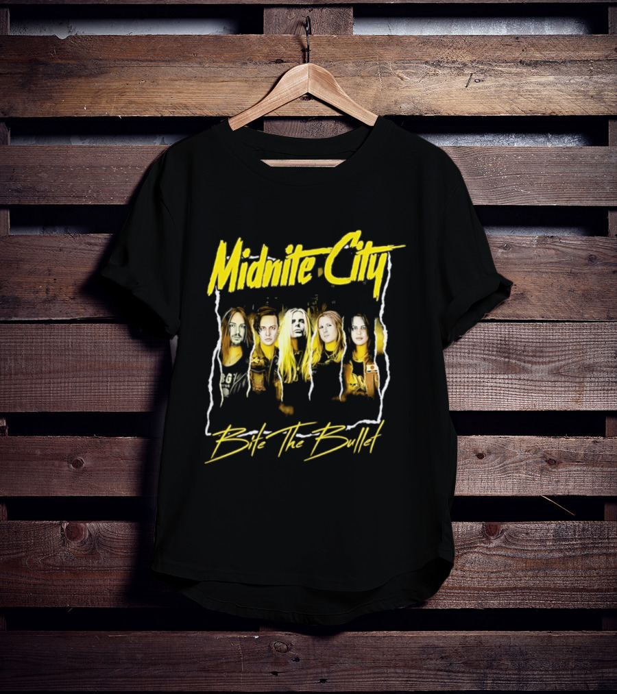 Midnite City Bite The Bullet Band Hard Rock Music T-Shirt