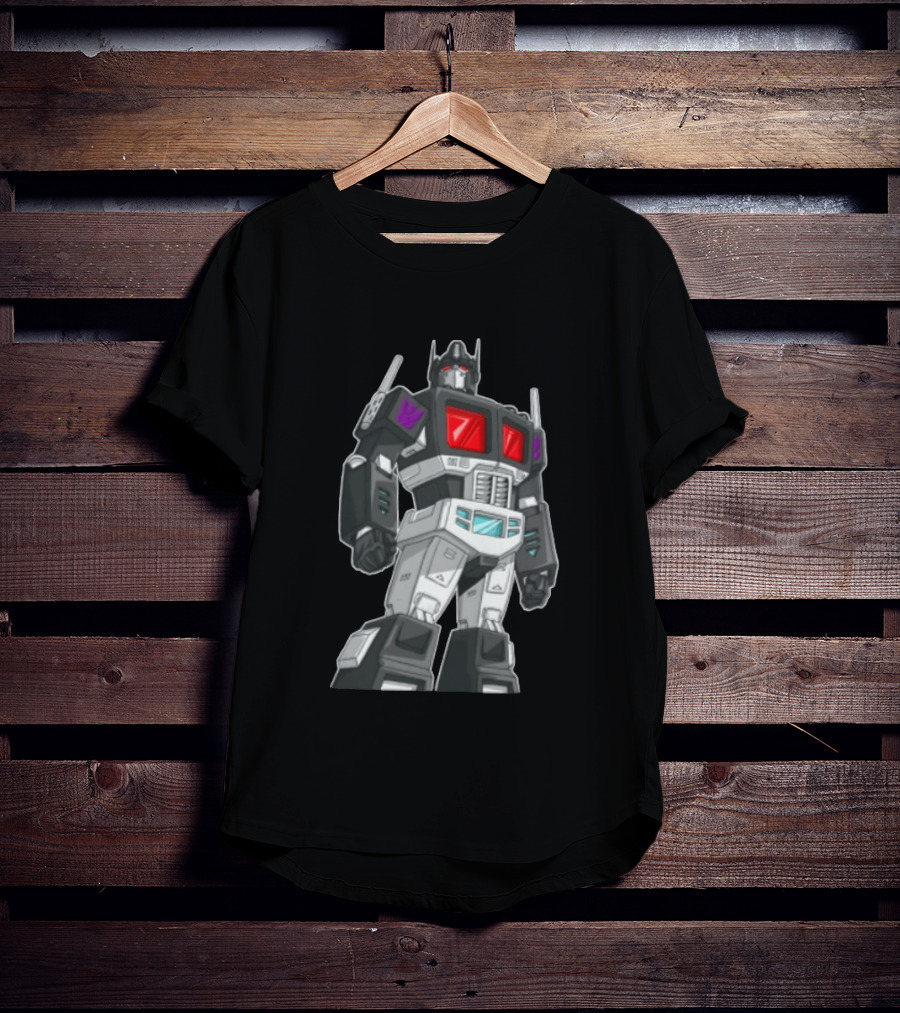 Transformers Decepticons Ajs Black Robot Red Windows Grid Cartoon T-Shirt