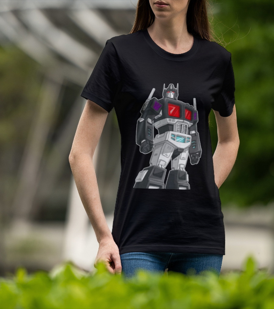 Transformers Decepticons Ajs Black Robot Red Windows Grid Cartoon T-Shirt
