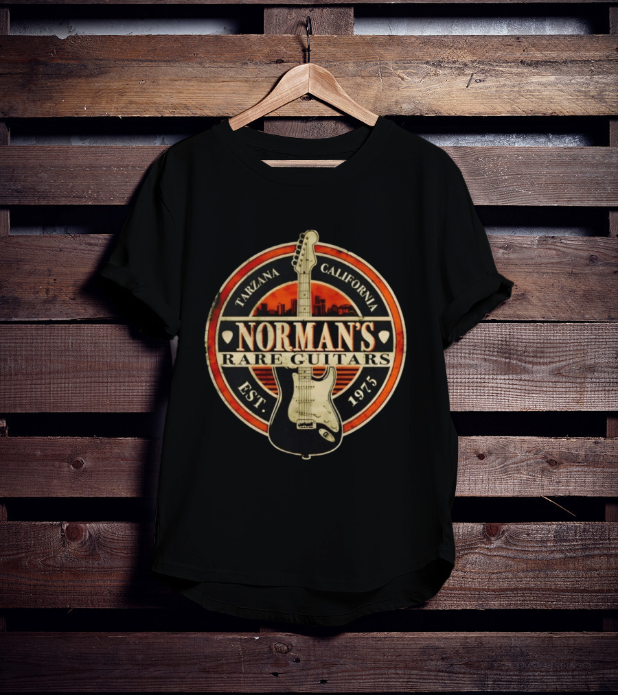 Norman's Rare Guitars Tarzana California Est 1975 Vintage Guitar T-Shirt