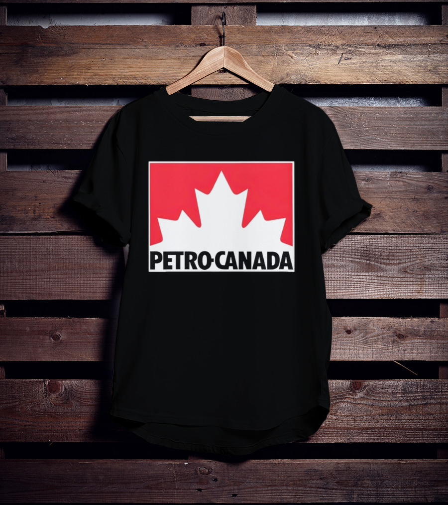 Petro Canada Canadian Gas Station Maple Leaf Branding T-Shirt