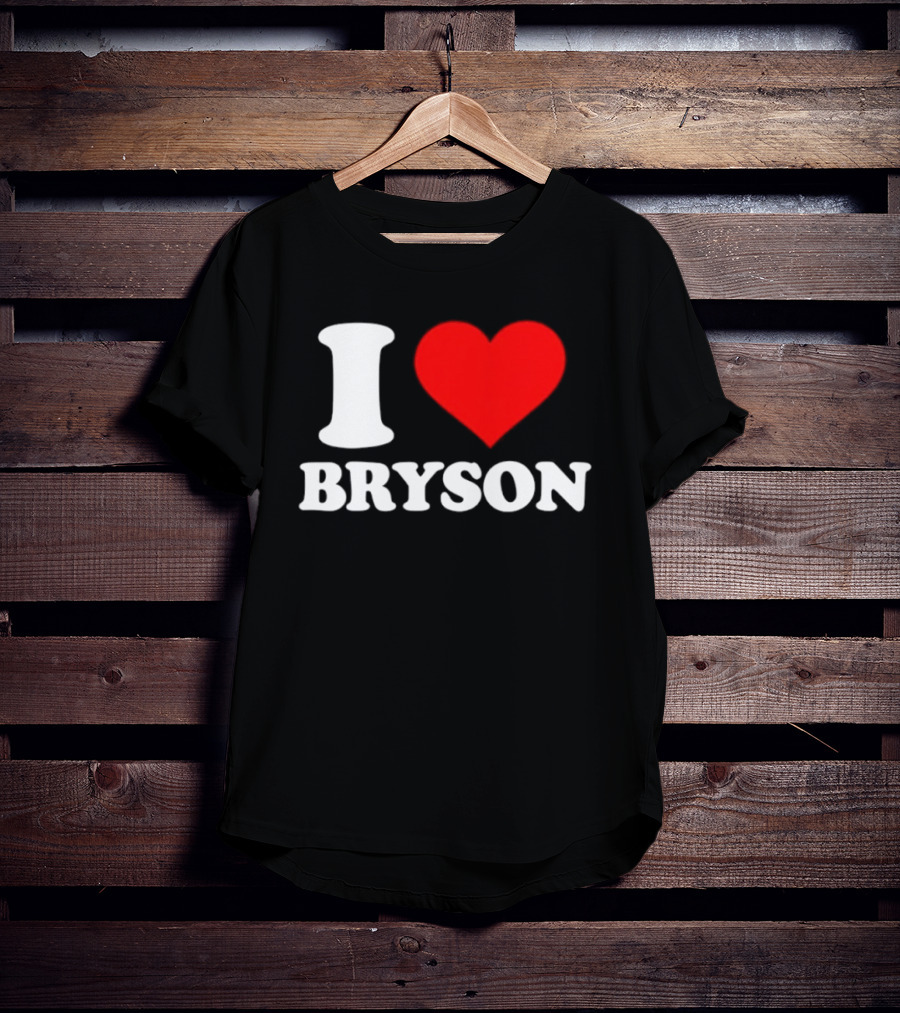 PGA Tour I Love Bryson Golf Professional Golfer T-Shirt