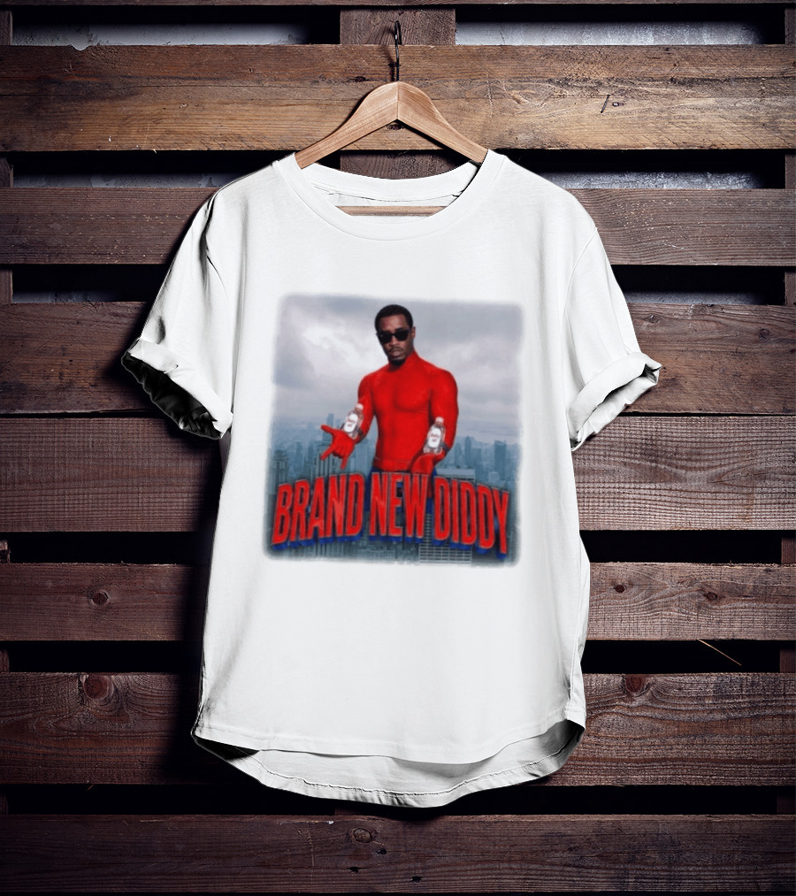 Brand New Diddy Red Outfit With Baby Oil Sean Combs City T-Shirt