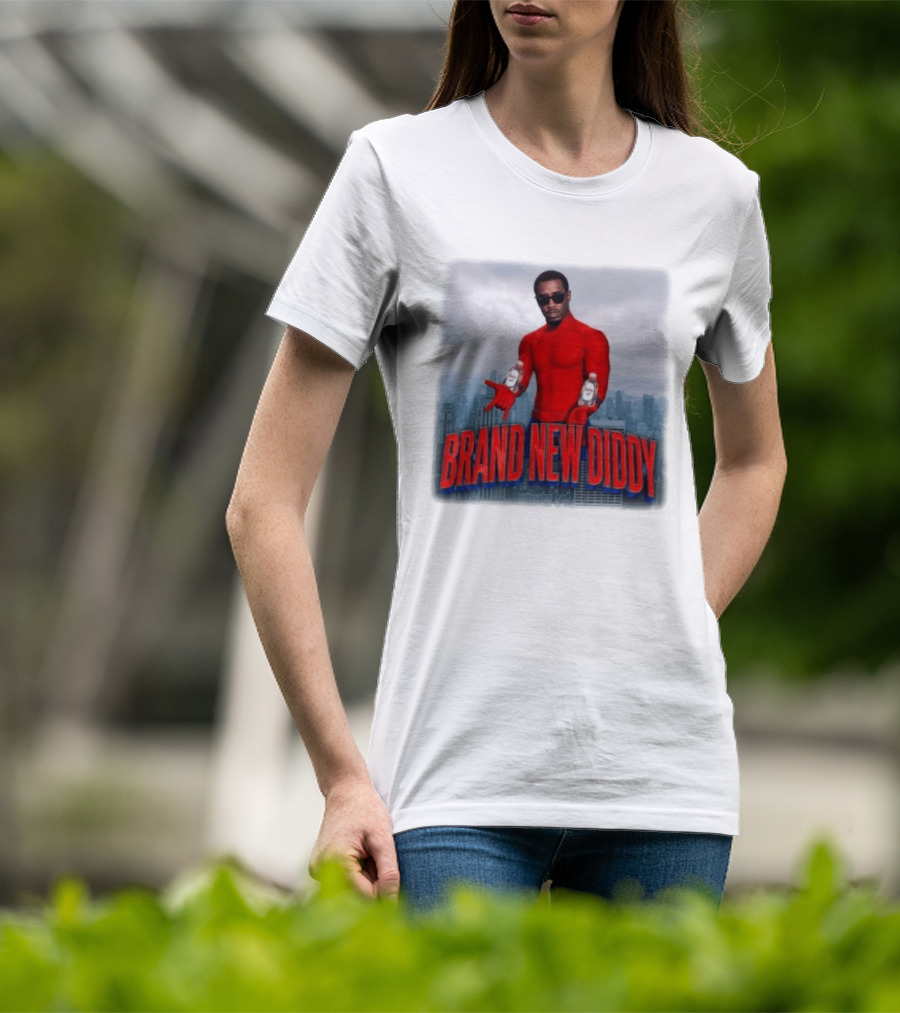 Brand New Diddy Red Outfit With Baby Oil Sean Combs City T-Shirt
