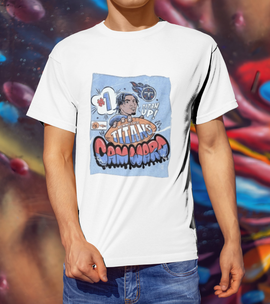 #1 Tennessee Titans Titan Up Cam Ward Comic T-Shirt