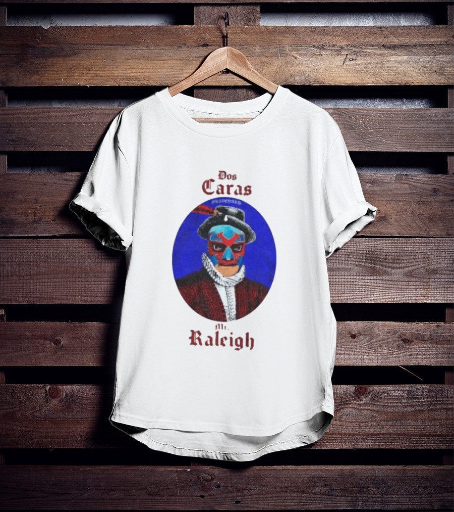 Dos Caras Mr Raleigh Graveyard Lucha Libre Mask T-Shirt
