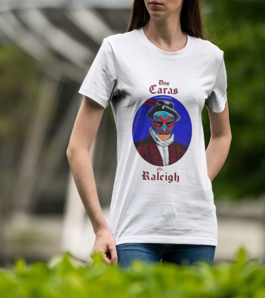 Dos Caras Mr Raleigh Graveyard Lucha Libre Mask T-Shirt